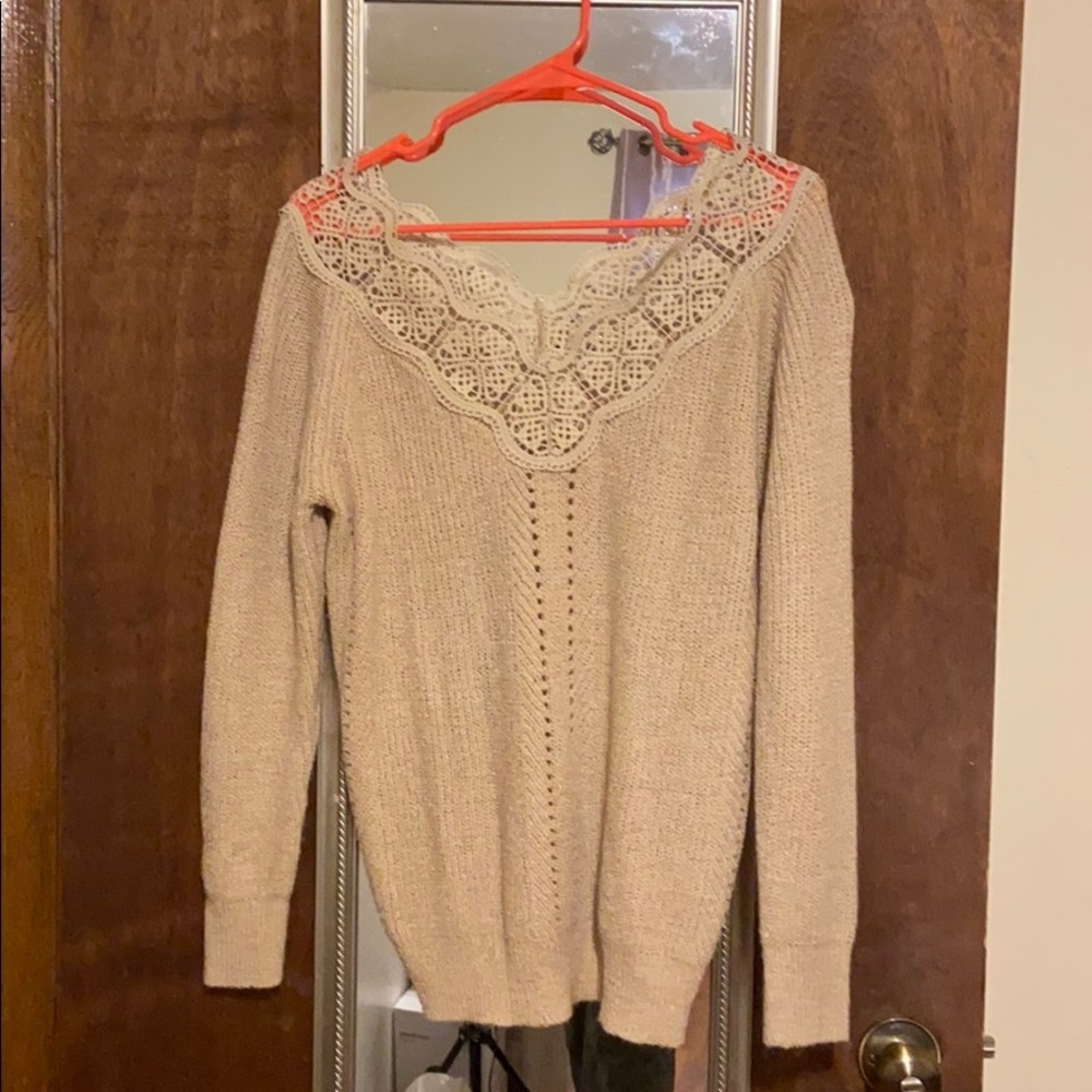 Off the shoulder sweater